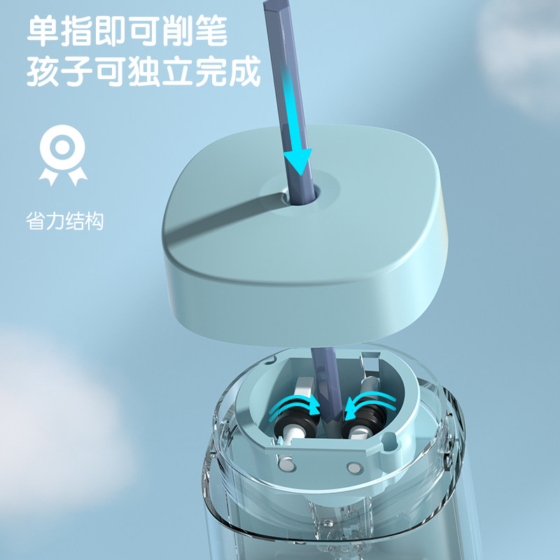 Deli Automatic Pencil Sharpener Electric Pencil Sharpener for Primary School Students Full Pencil Sharpener Dual Power Supply Pencil Sharpener Kindergarten Pencil Sharpener Kidsren's Stationery Pencil Sharpener Va3 Pencil Sharpener