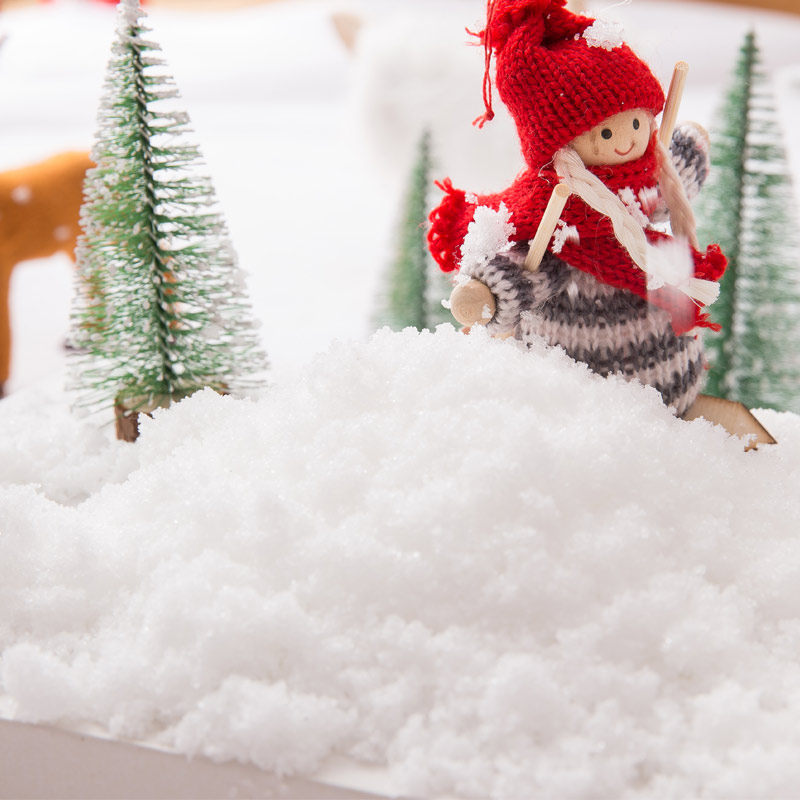 Christmas Emulation Snow Lane Furniture Video Base Snowscape Windows Snowflake Snow Powder Decorations Interior Styling Snowy Snowman