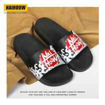 New national tide slippers for men to wear outside summer trend outdoor net red tide brand deodorant out of ins tide word drag