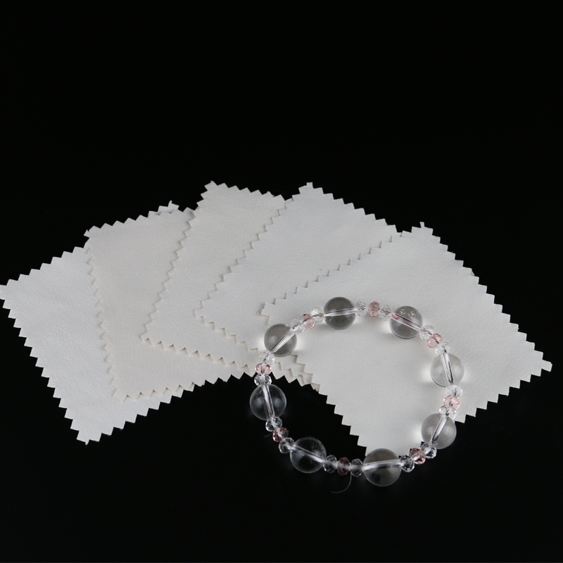 Manufacturer direct sales overvalue polished crystal diamond emerald jewel pearl maintenance cloth 8 by 8cm can be booked for LOGO