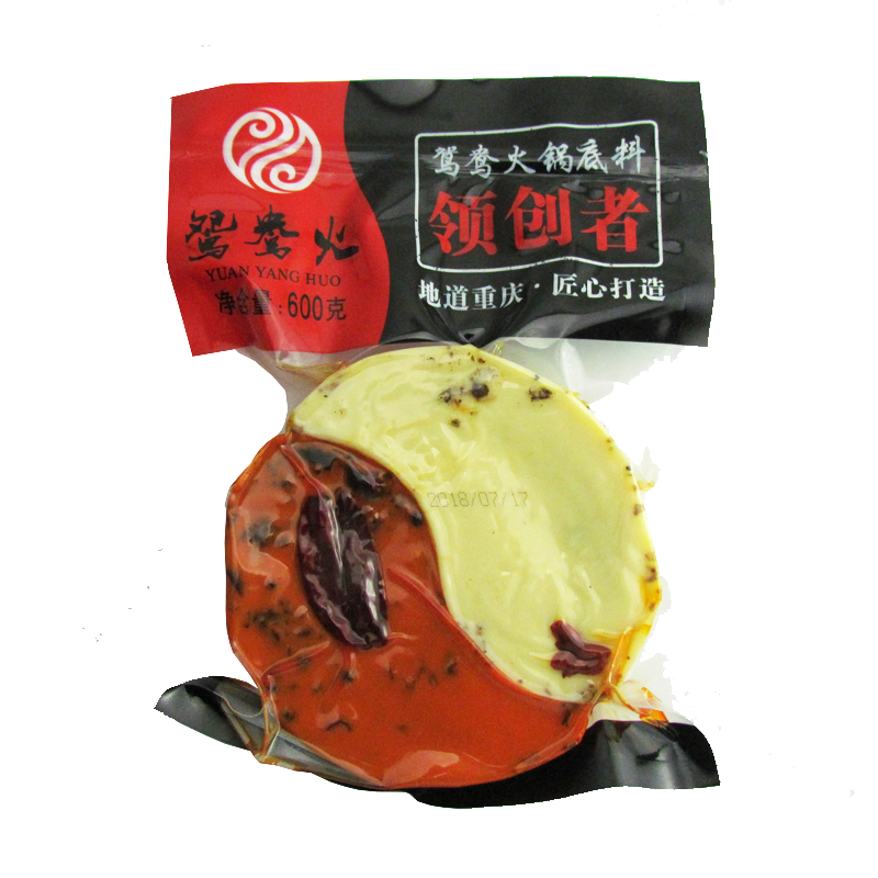 Chongqing Yuanyang Hot Pot Base Material Hemp Hot Red Oil Red Broth Clear Soup Three Fresh Hot Pot Mix 600 gr-Taobao