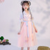 2020 mùa hè mới Han trẻ em cô gái váy han váy ngắn tay siêu cổ tích thần tiên chiếc váy phong cách cổ áo cho trẻ em 