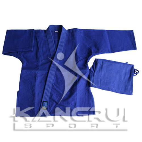 KJ152 blue training judo suit 1-5 5# cotton standard gram weight Brazilian jiu-jitsu suit thickened special Kangrui