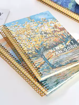 Creative 16k notebook literary and artistic exquisite Korean personality retro b5 coil book for girls thickened simple small fresh and good-looking girl heart notepad for college students stationery diary