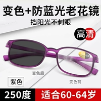 Фиолетовый [интеллектуальное изменение цвета и анти-синий свет 250 градусов] Рекомендуется в течение 60-64 лет