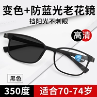 Черная рама [интеллектуальное изменение цвета и анти-синий свет 350 градусов] Рекомендуется в течение 70-74 лет