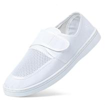 Xinggong anti-static dust-free shoes soft sole breathable canvas mesh workshop work shoes white half mesh PU37