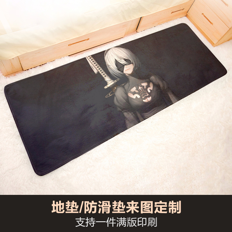 Cute cartoon in doormat Tailor Made Home Bathroom Anti-Slip Printed bathroom Carpet Bedroom Absorbent Foot Mat