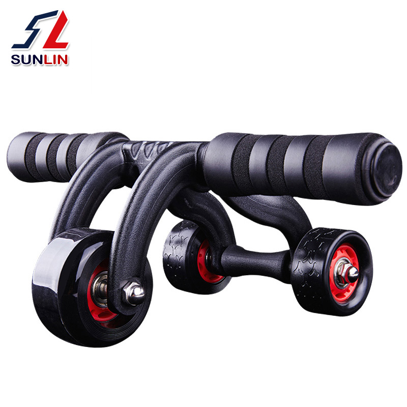 Double Forest Bodybuilding Wheel Men Practice Abdominal Muscle Fitness Equipment Roller Women Home Lean Tummy Exercise Fitness Wheels Bodybuilding Wheels