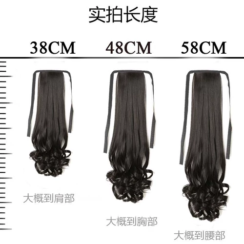 Хвостик, парик, японский кудрявый волнистый ремень на завязках, стиль Лолита, косплей