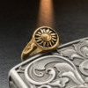 Sun-No. 4 little finger gold seal personalized tail ring