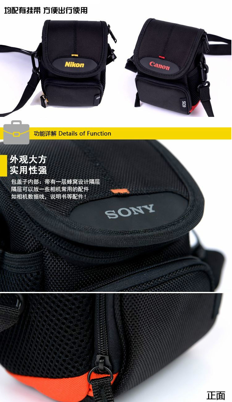 Thích hợp cho Canon EOSm2 m3 túi vi máy ảnh Sony Micro đơn gói gói nhập học Nikon tele Shoulder kỹ thuật số - Phụ kiện máy ảnh kỹ thuật số balo sony alpha