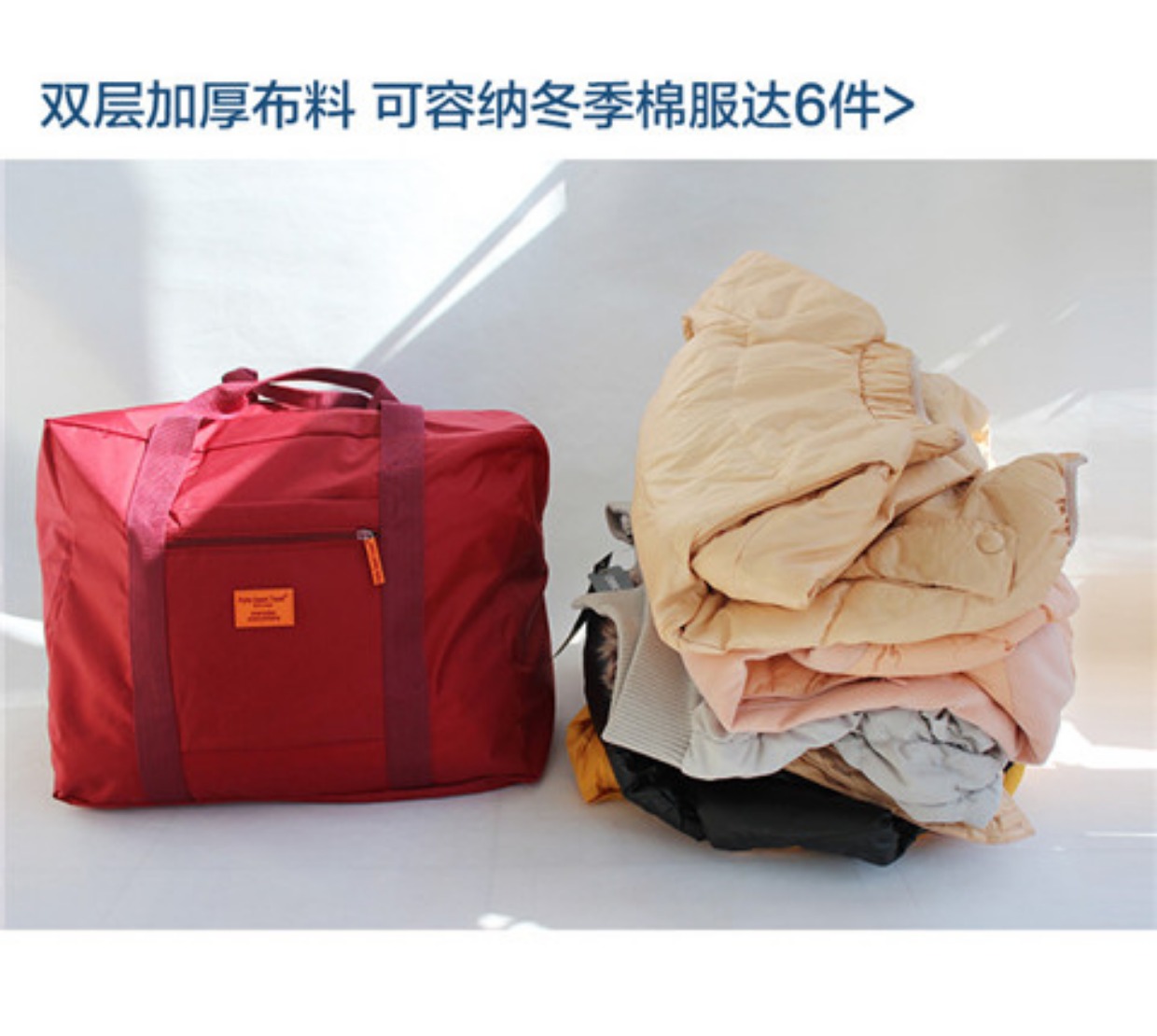 Dày có thể gập lại xách tay dung lượng lớn túi du lịch túi duffel Nam ngắn túi du lịch xách tay túi xách nữ túi du lịch da