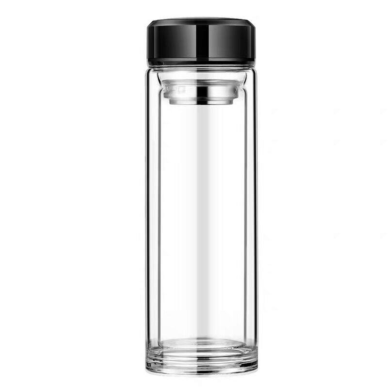 MANLUPU cup double - layer high borosilicate glass straight - body cup