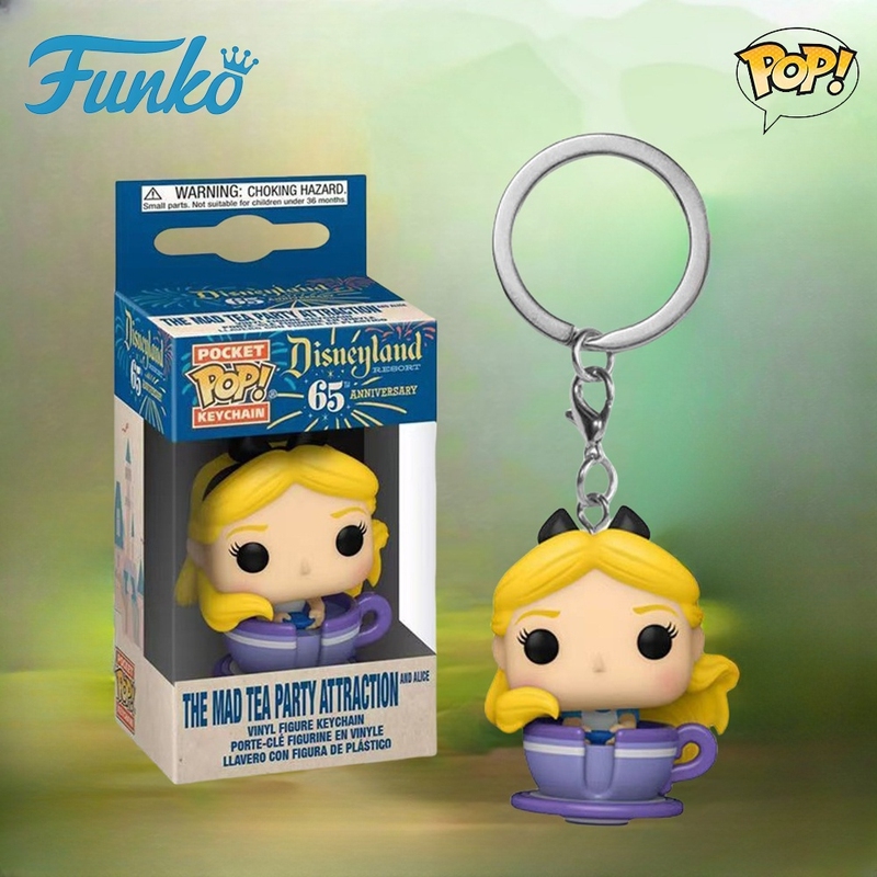 Funko Pop Alice in Wonderland Merchandise Figures Toys Alice and the Cup Figure Keychain Funko Pop Alice in Wonderland Merchandise Figures Toys Alice and the Cup Figure Keychain