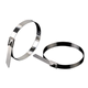 304 stainless steel tie tie 4.6*300mm metal white steel tie tie tie buckle marine self-locking type