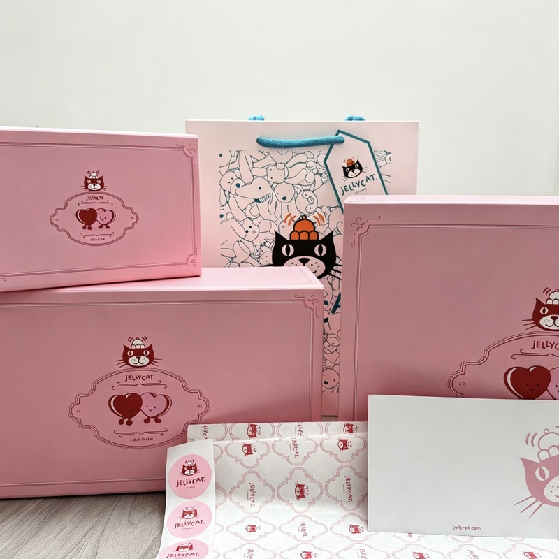 Jellycat Valentine's Day Pink Gift Box Gift-Giving Birthday Gift Box Limited Edition Packaging Box