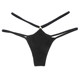 Cotton European and American lace underwear women's low-waist underwear thin strap hollow briefs nude sexy women's sports thong