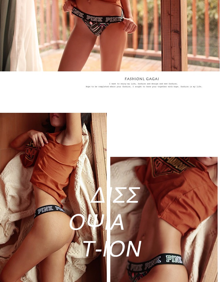 Fu Feige trẻ em gợi cảm thongs t quần cotton không có dấu vết eo thấp hông đẹp đào hông đồ lót nữ bikini quyến rũ