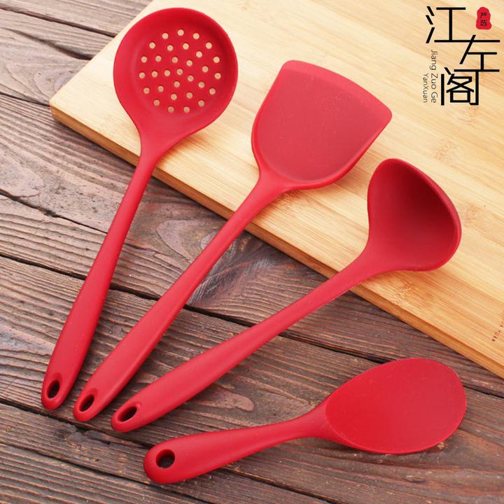 Silicone shovel shovel household with fried shovel without pan fried spoon shovel shovel high temperature kitchenware