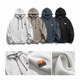 REEZ spring combed cotton hooded sweatshirt men's Japanese fashion brand loose casual couple jacket