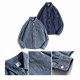 REEZ ຍີ່ປຸ່ນ retro denim shirt men's spring loose trendy brandy shirt jackets long-sleeved shirt