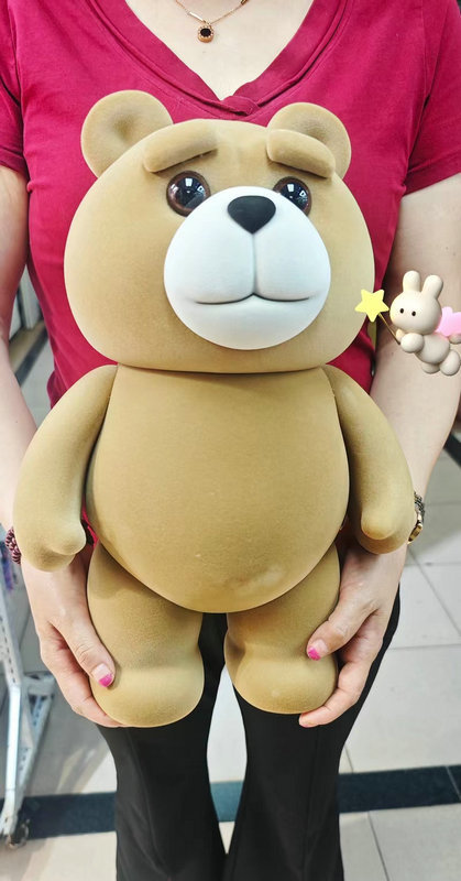 Trendy New Plush Teddy Bear 40cm Extra Large Replaceable Mouth Fashion Doll Cartoon Figurine Gift