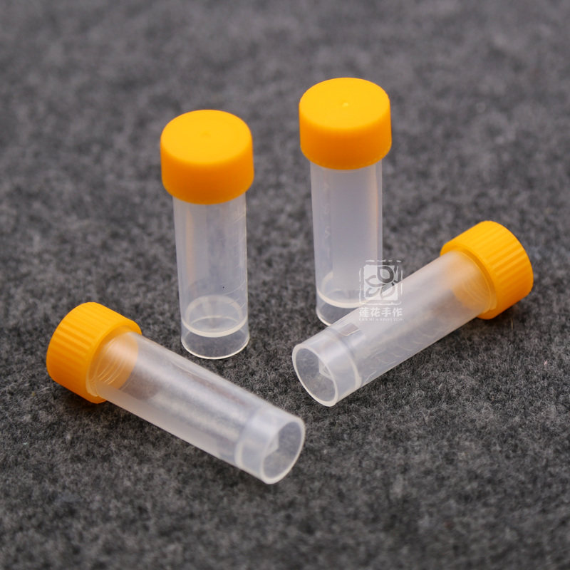 5ml vertical scale freezing tube mold scale ink glitter convex powder dispensing tank with washer leak-proof