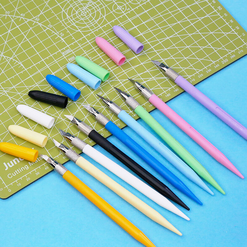 junesix pen knife carving pad rubber stamp hand account clipping cutting tool ruler and paper tape cutter