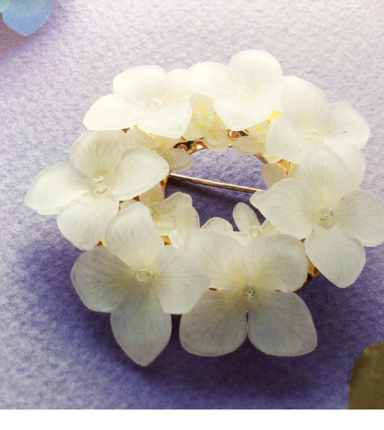 Tấm co nhiệt có thể cắt sẵn / cắt miếng Ziyang hoa vô tận mùa hè hoa cẩm tú cầu Phụ kiện / vật liệu / phụ kiện / trâm cài - Trâm cài ghim cài áo nam