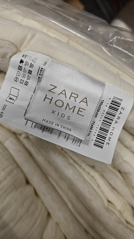 Zara Home Genuine Pure Cotton Double-Layer Gauze Summer Quilt, 180*250cm, 2kg Layers, Machine Washable Ab Version