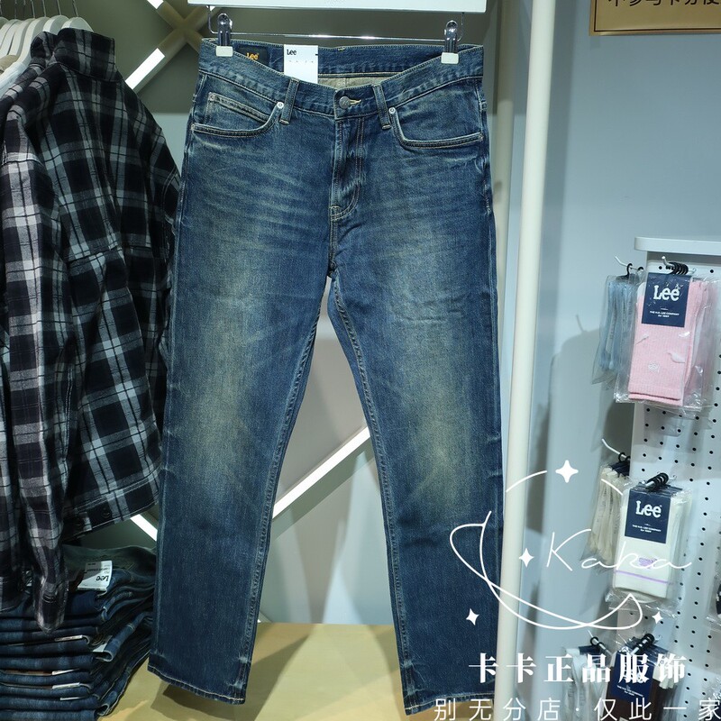 Lee Genuine 2026 Autumn and Winter Men's Retro Slim Straight Jeans Lmb266726212640-A11085 Lee Genuine 2026 Autumn and Winter Men's Retro Slim Straight Jeans Lmb266726212640-A11085