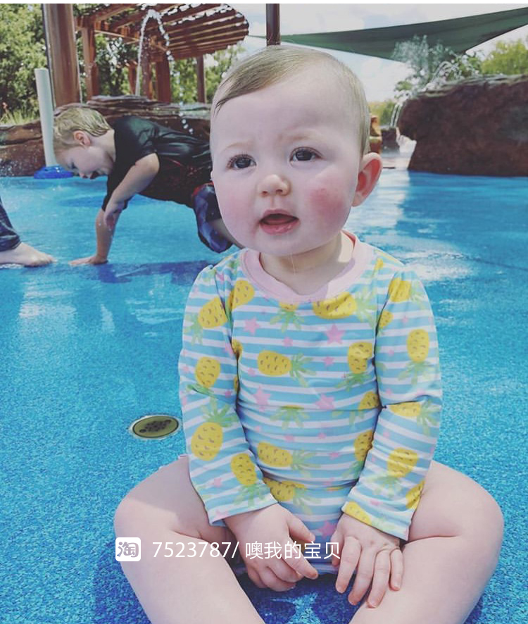 Rufflebutts Children Baby Dứa Chia tay áo tắm ngắn / Baby Girl Kem chống nắng Áo tắm Xiêm đồ bơi cho bé