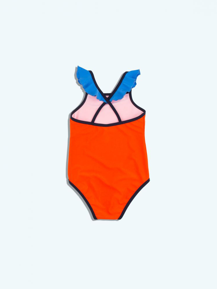 Tinyc Bôngs ss18 thời trang nữ sọc kẻ sọc màu áo tắm một mảnh áo tắm / bé trai kẻ sọc bơi thân bộ quần áo bơi cho mẹ và bé