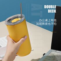 Minimalist insulated coffee cup mens office with cover portable accompanying mark cup stainless steel with hand cup