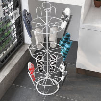 Nordic Multifunction Assembly Wall Angle Rotary Shoe Rack 360 Degrees Home Small Narrow Doorway Sandal Shelf Dry Shoe Rack