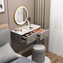 Nordic minimalist wall-mounted dresser bedroom small modern minimalist light lavish red ins wind suspended make-up table