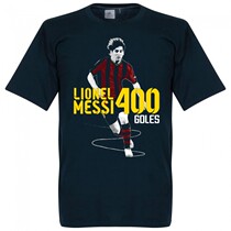 Argentina Barcelona Messi 400 ball football fans commemorate cotton short sleeve t-shirt without tag