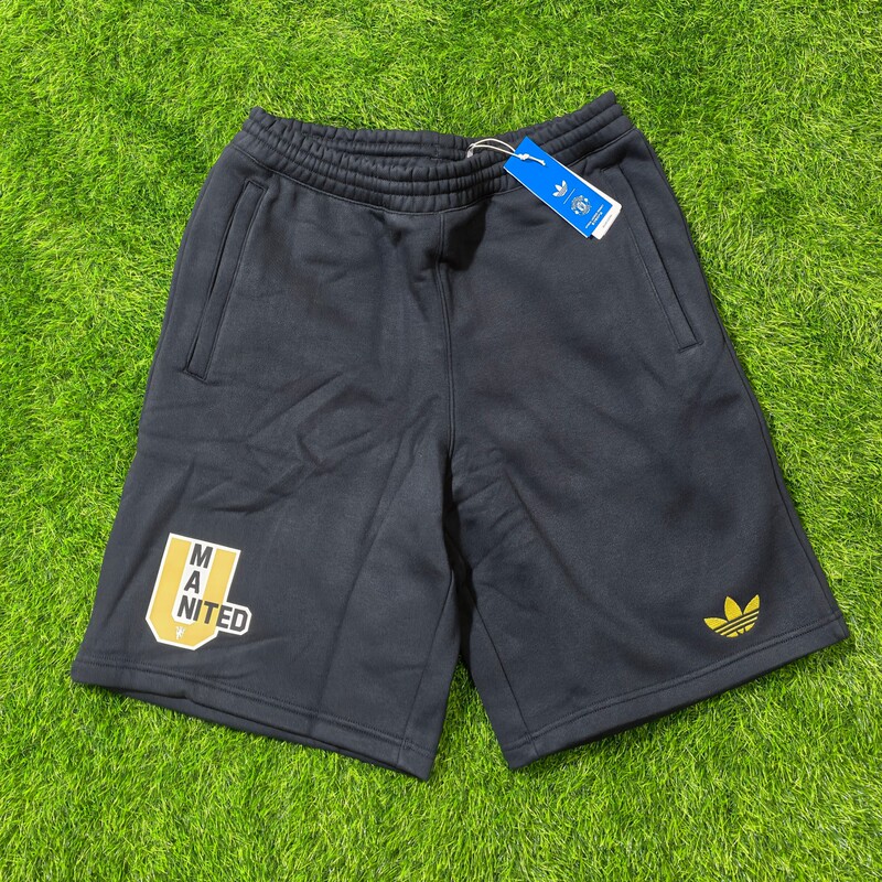 Adidas Trefoil Manchester United Football Thickened Men's Retro Sports Casual Zipper Shorts Jf0362 Adidas Trefoil Manchester United Football Thickened Men's Retro Sports Casual Zipper Shorts Jf0362