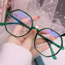 HD reading glasses female anti-blue light anti-fatigue fashion show young ultra-light comfortable large frame show face small old glasses