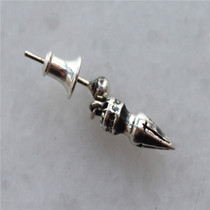 European and American Chaos CroStar GD925 Pure silver bullet Warhead Pendant Earrings Earrings Earrings Pendant MALE AND FEMALE EARRINGS Deer Han