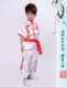 Kung Fu quần áo 61 Thiếu Lâm võ thuật trẻ em trai và trẻ em thực hành nhảy ngắn tay hiệu suất quần áo cậu bé biểu diễn anh hùng.
