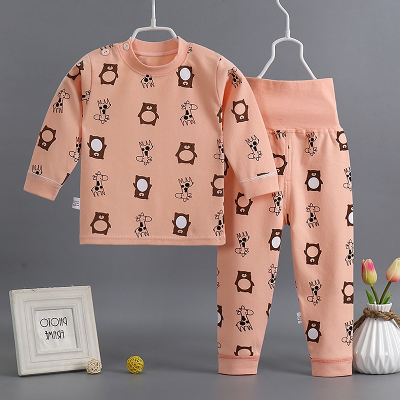 Bé bông eo cao bụng thiết nam và nữ bé mùa thu quần quần áo mùa thu childrens đồ ngủ mens và nữ dép cardigan.