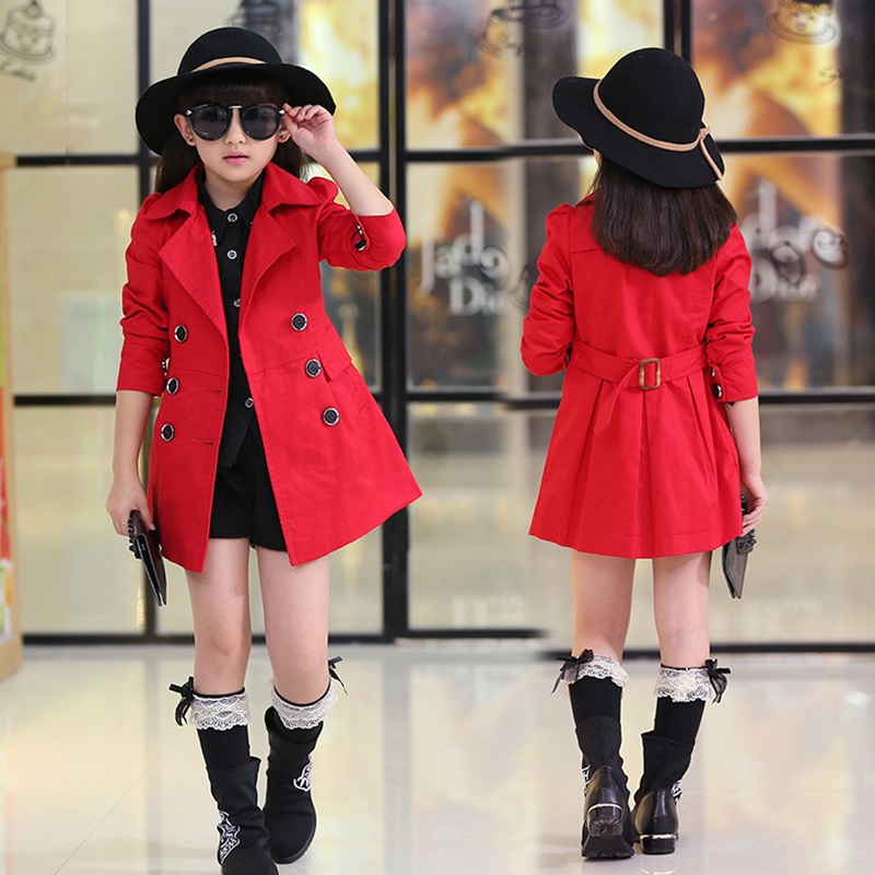 Cô gái mùa xuân và mùa thu Coat 2019 mới của Hàn Quốc phiên bản của áo gió mùa thu trẻ em mùa thu mùa thu trong các cô gái công chúa lâu chút