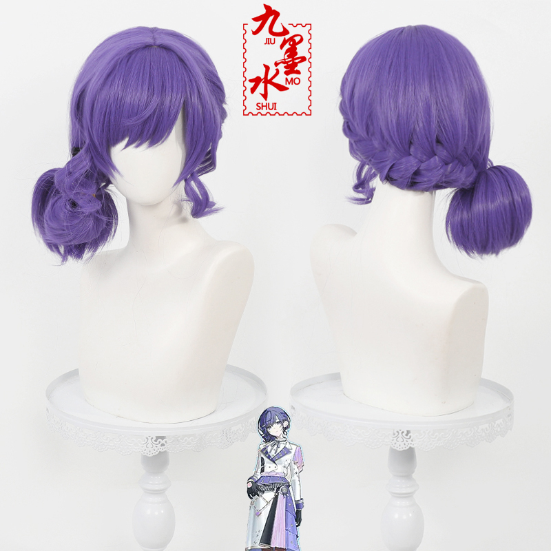 【Nine Ink】World Project Colorful Stage Choubynae Mitsuhi Cosplay Wig Fifth Anniversary Side Bangs One-Piece Hairstyle