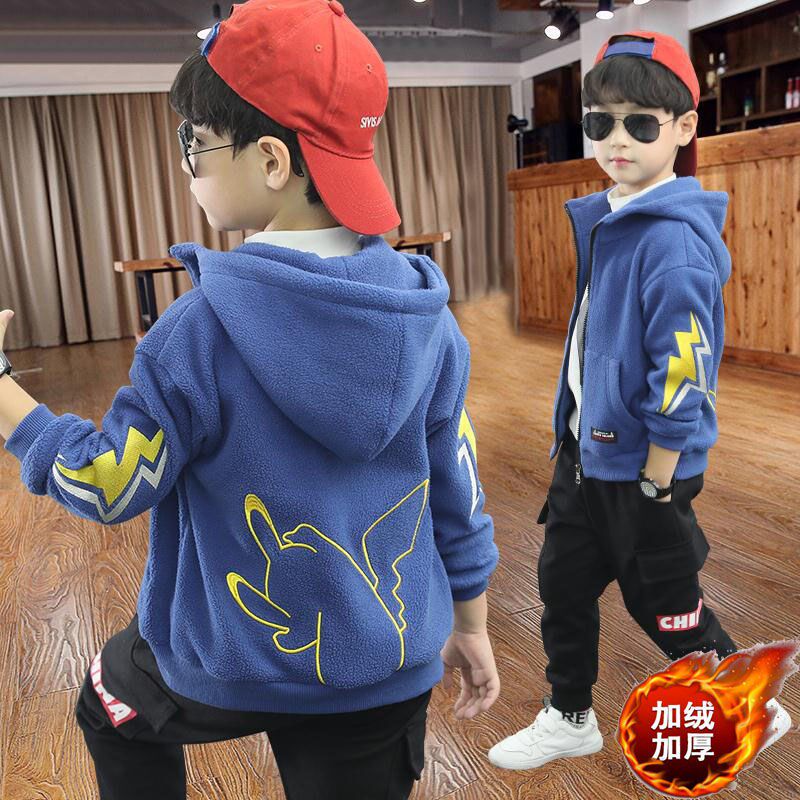 Boy Clothing Boy Jacket Jacket Blouse Spring Clothing Spring Autumn Spring spring 2021 New boy handsome boy Children's ocean wave
