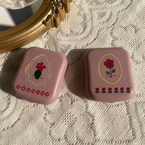 Брендовые невидимые ретро очки, портативная коробка для хранения, простой и элегантный дизайн