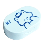 Брендовые портативные невидимые маленькие милые очки, двойная коробка, простой и элегантный дизайн