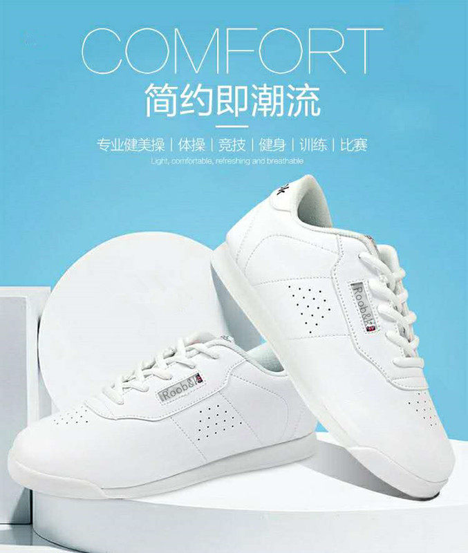 Classic White Competitive Bodybuilding Fuck Shoes Adult Men And Women Professional Training Competition Fos Cheerleading Children Genuine Leather