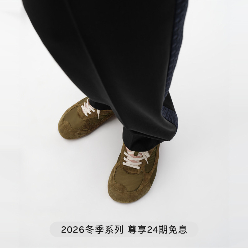 [Gift] Bv Bottega Veneta Winter New Arrivals Unisex Orbit Flash Sneakers German Training Shoes Couple Shoes